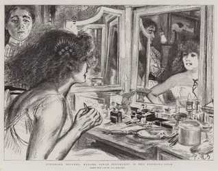 Ritocchi finali, Madame Sarah Bernhardt nel suo camerino